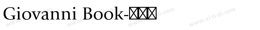 Giovanni Book字体转换
